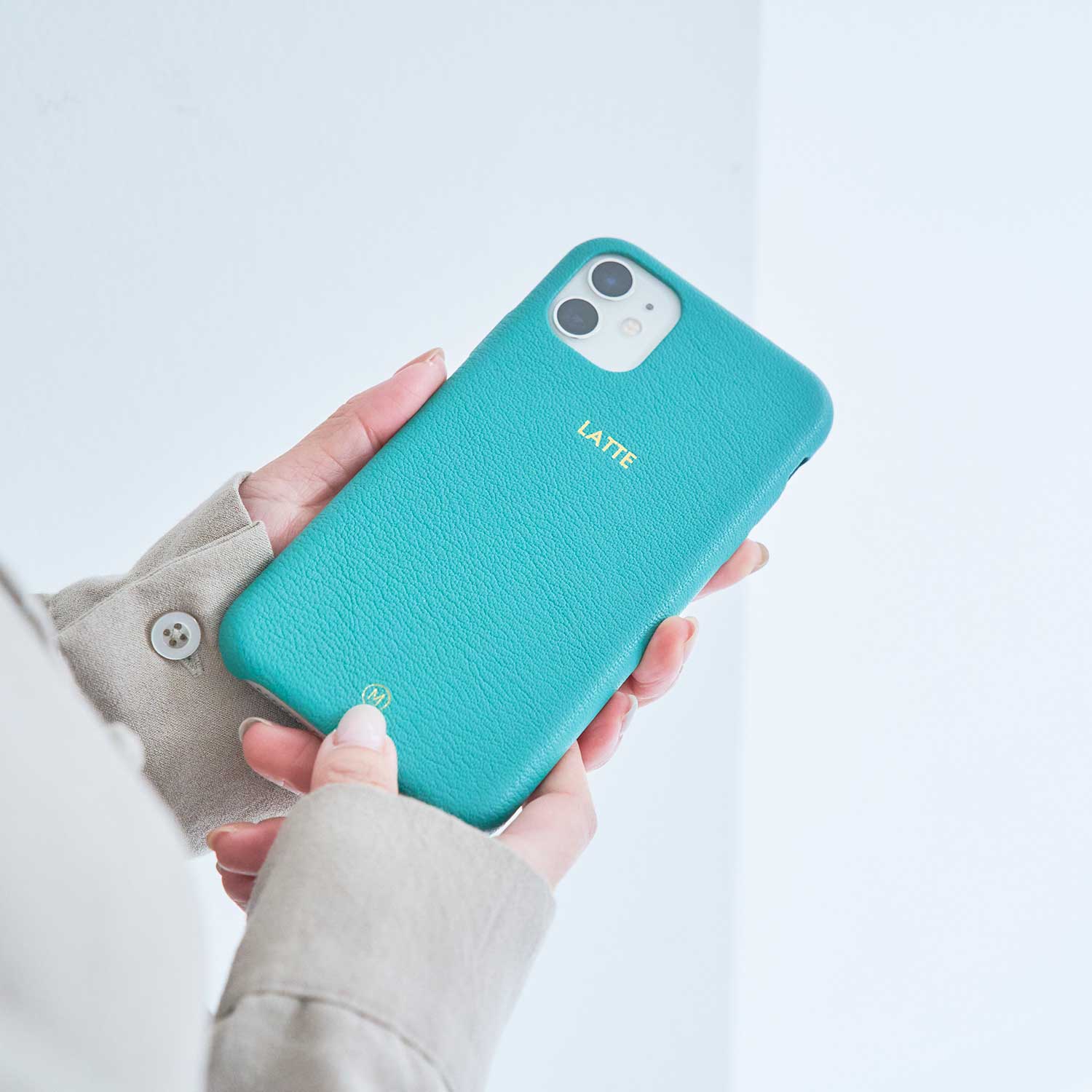 マカルーン 本革 山羊革 ヤギ革 iPhone11 ケース レザーケース